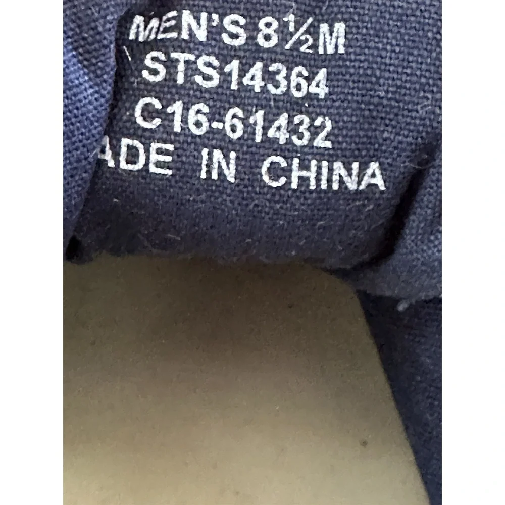 sperry shoes men size 8.5 navy blue WAHOO CVO NAVY Insole Cloth is missing